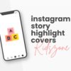 canva template for kidszone instagram highlight covers
