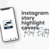 canva template for real estate instagram highlight covers