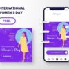 free canva template for instagram international womens day post