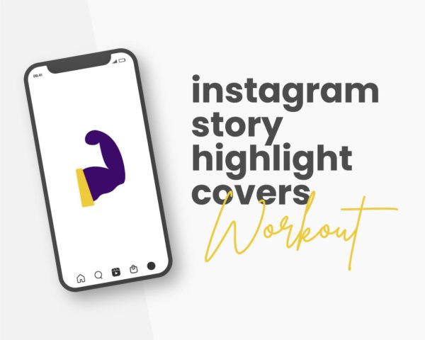 canva template for workout instagram highlight covers
