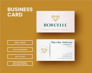 business card template for jewelry business