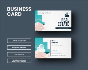 business card template for realtor