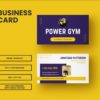 business card template for workout gym business