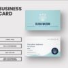 business card template for yoga coach business